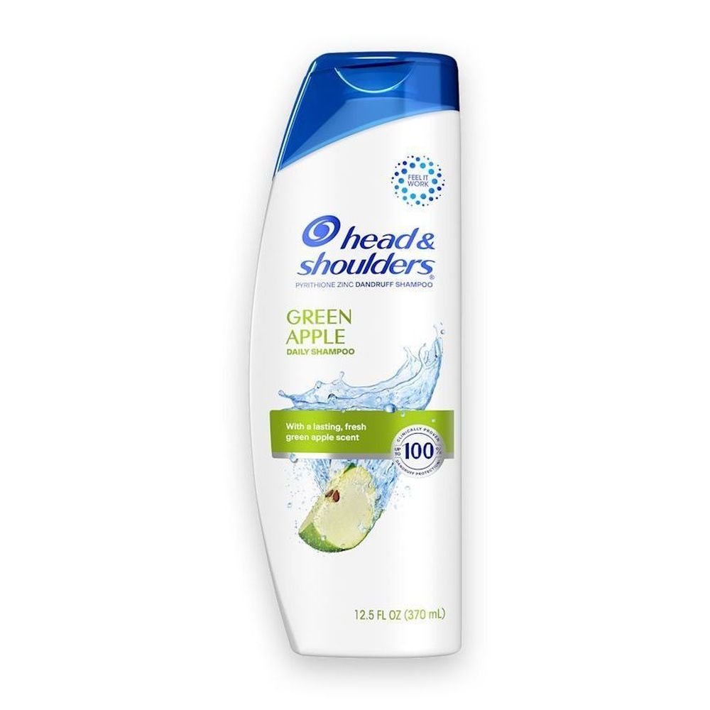 Head and Shoulders Green Apple Anti-Dandruff Shampoo, 12.5 Fluid Ounce -- 6 per case