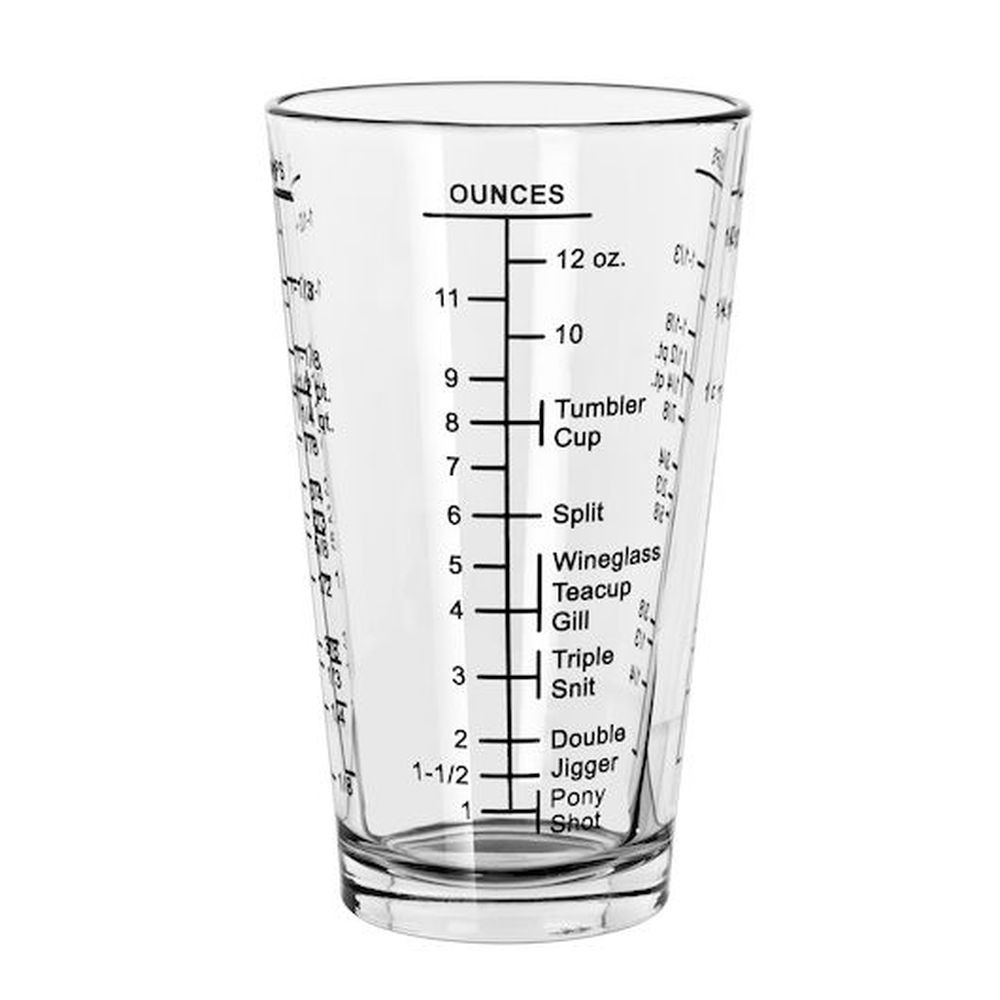 Libbey 1639/1918M 16 Ounce Measuring Glass, 8 count