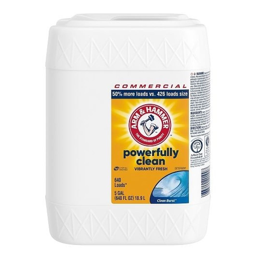 Arm and Hammer Clean Burst Liquid Laundry Detergent, 5 Gallon