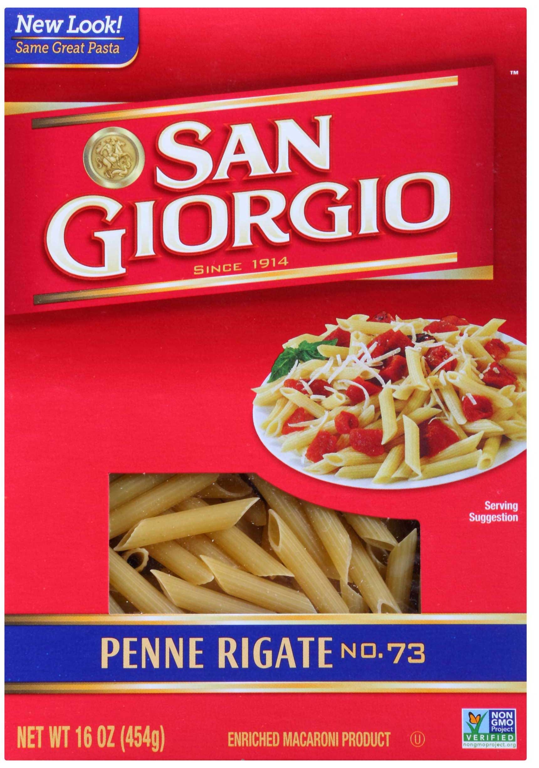 San Giorgio No 73 Penne Rigate, 12 Ounce -- 12 per case