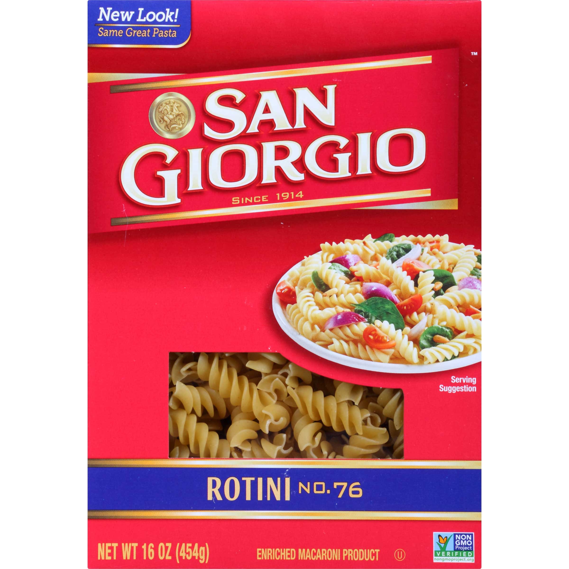 San Giorgio Rotini Pasta, 16 Ounce -- 12 per case.