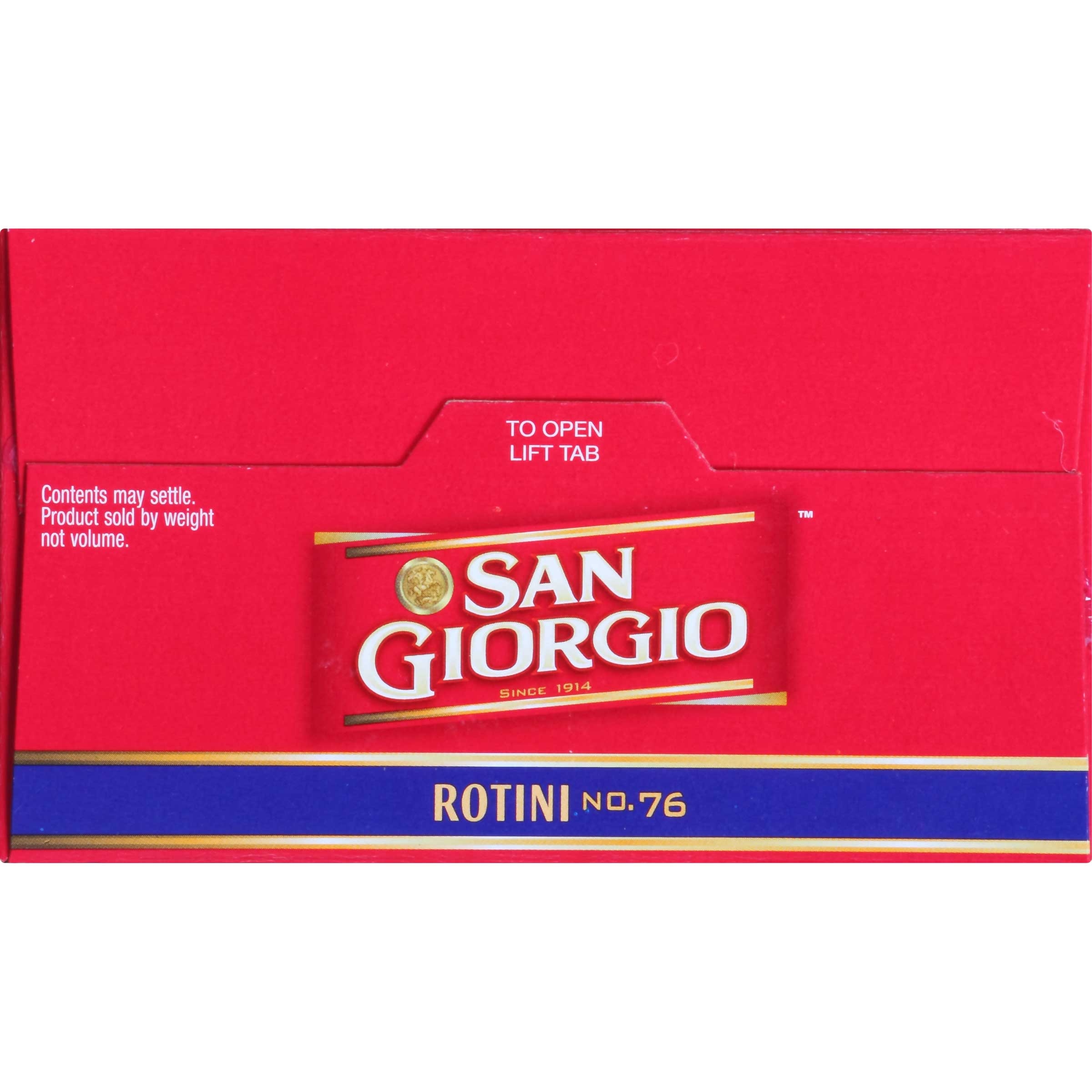 San Giorgio Rotini Pasta, 16 Ounce -- 12 per case.