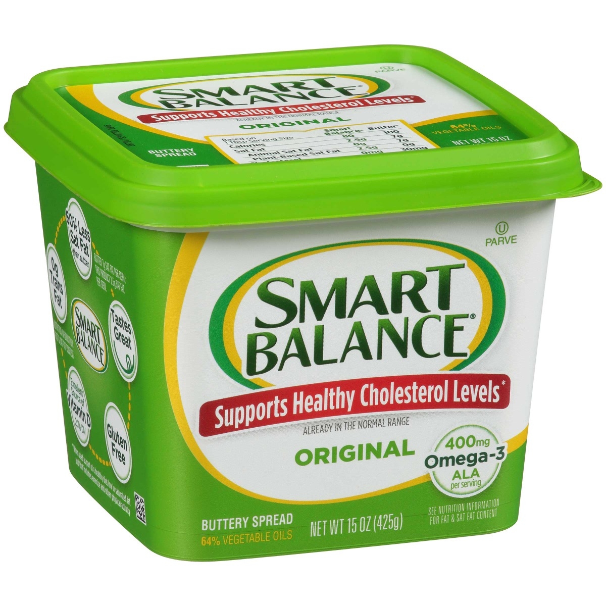 Smart Balance Original Buttery Spread, 15 Ounce Squeeze -- 6 per case