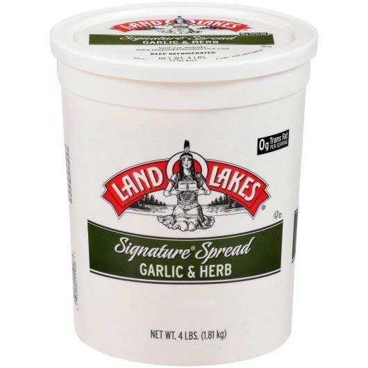 Land O Lakes Signature Garlic and Herb Blend Butter Spread, 4 Pound