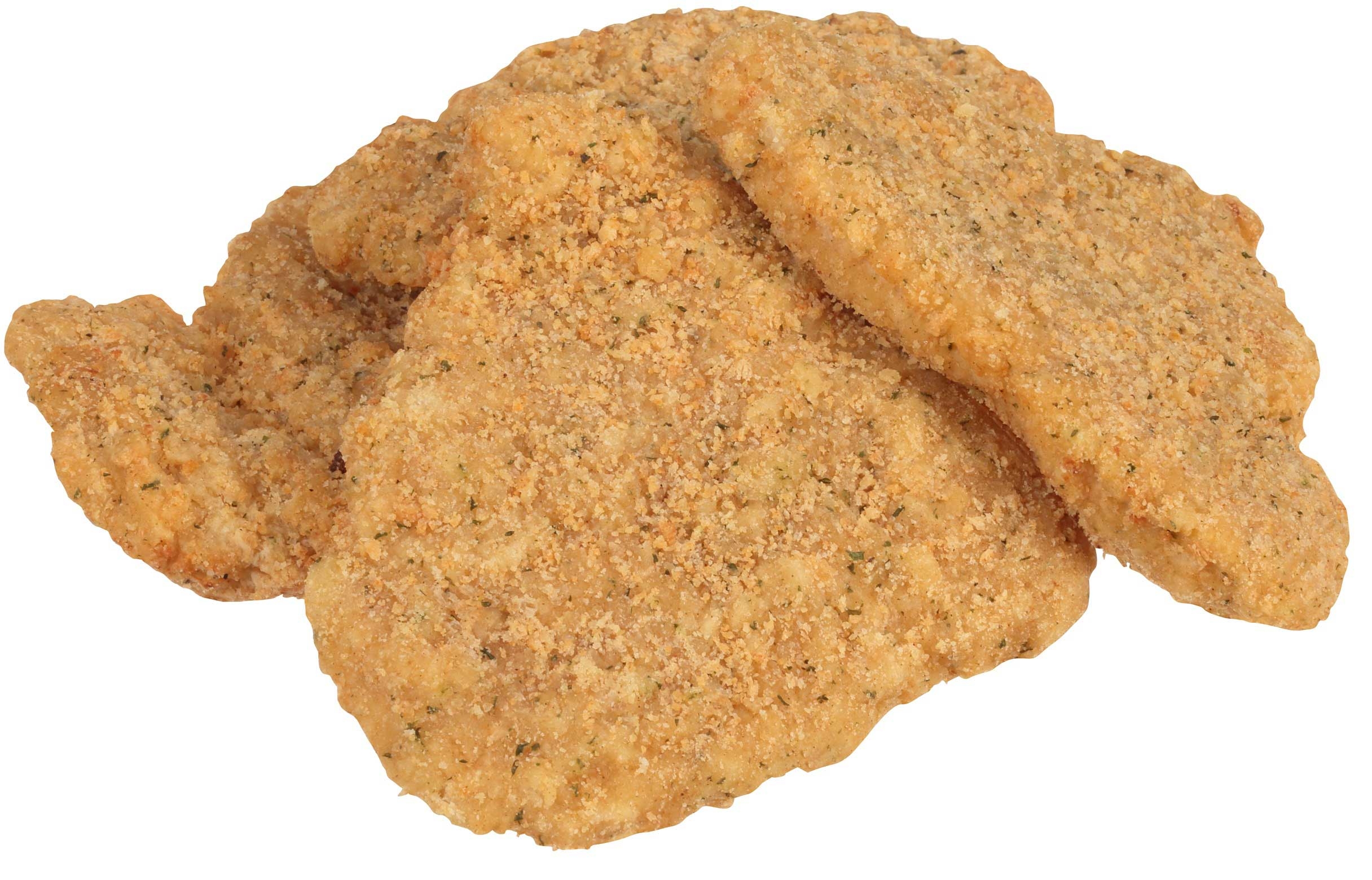 John Soules Foods Asiago Seasoned Fully Cooked Breaded Chicken Breast Fillets, 5 Pound -- 2 per case