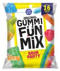 Promotion In Motion Gummi Factory Gummi Fun Mix - Sour Party, 5 Ounce -- 12 per case