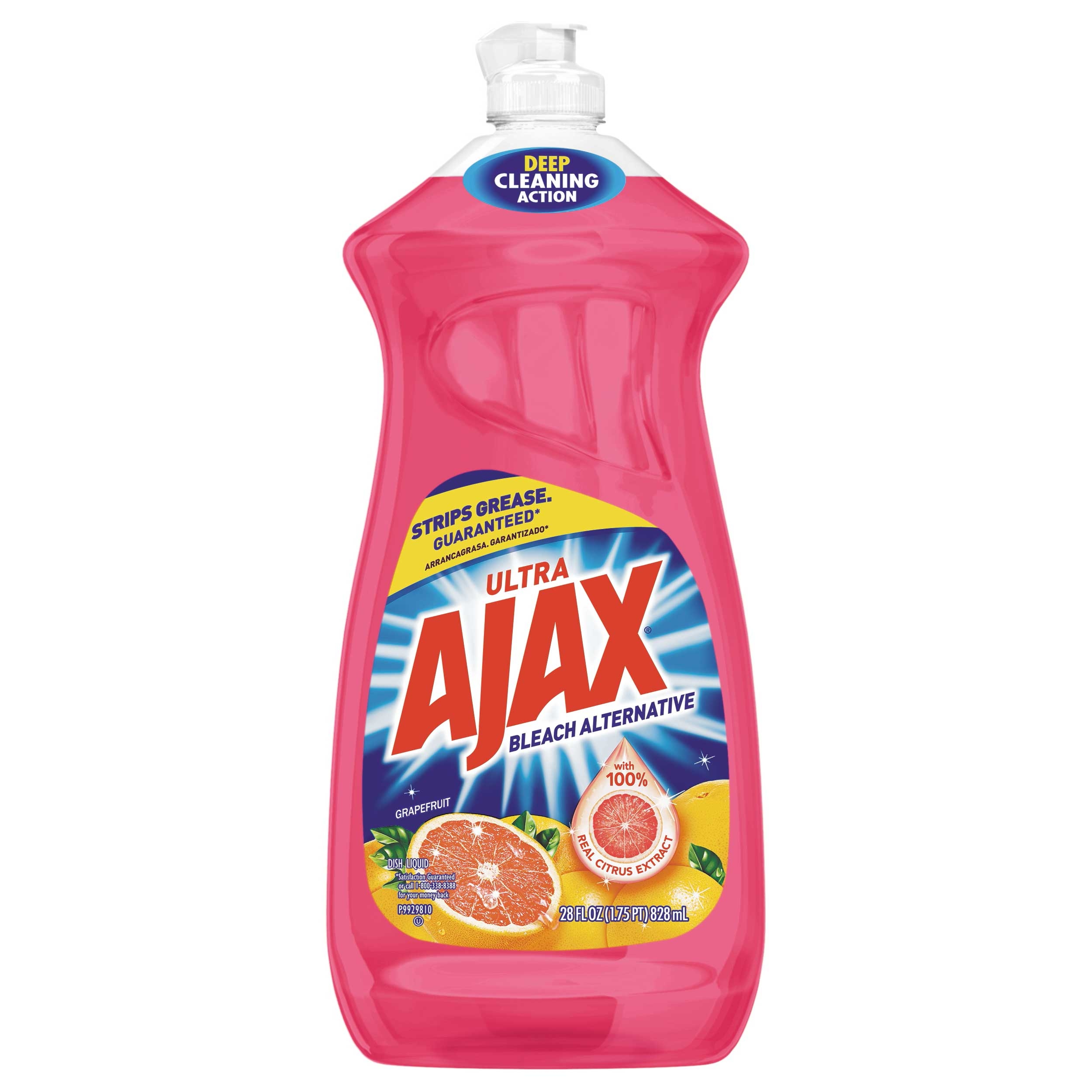 Ajax Grapefruit Dish Liquid with Bleach Alternative, 28 Ounce -- 9 per case.