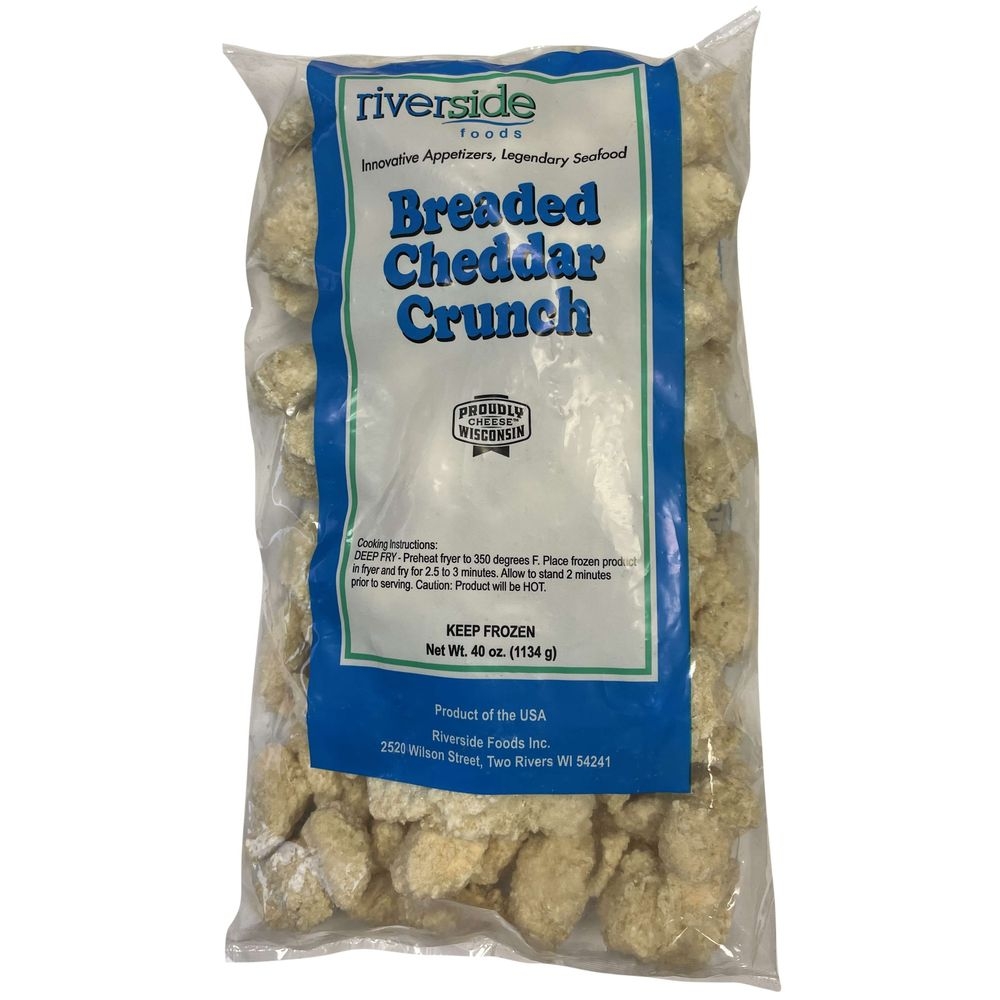 Riverside Foods Breaded Cheddar Crunch, 2.5 POUND -- 4 per case