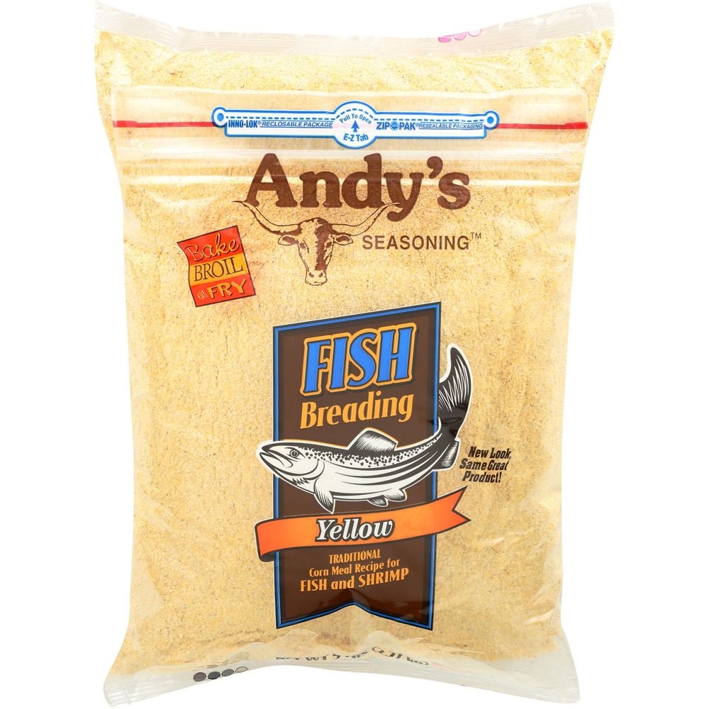 Andys Yellow Fish Breading Seasoning, 5 Pound -- 6 per case