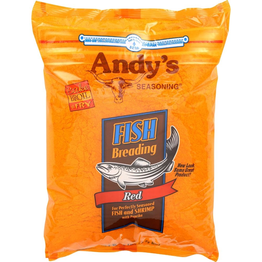 Andys Red Fish Breading Seasoning, 5 Pound -- 6 per case