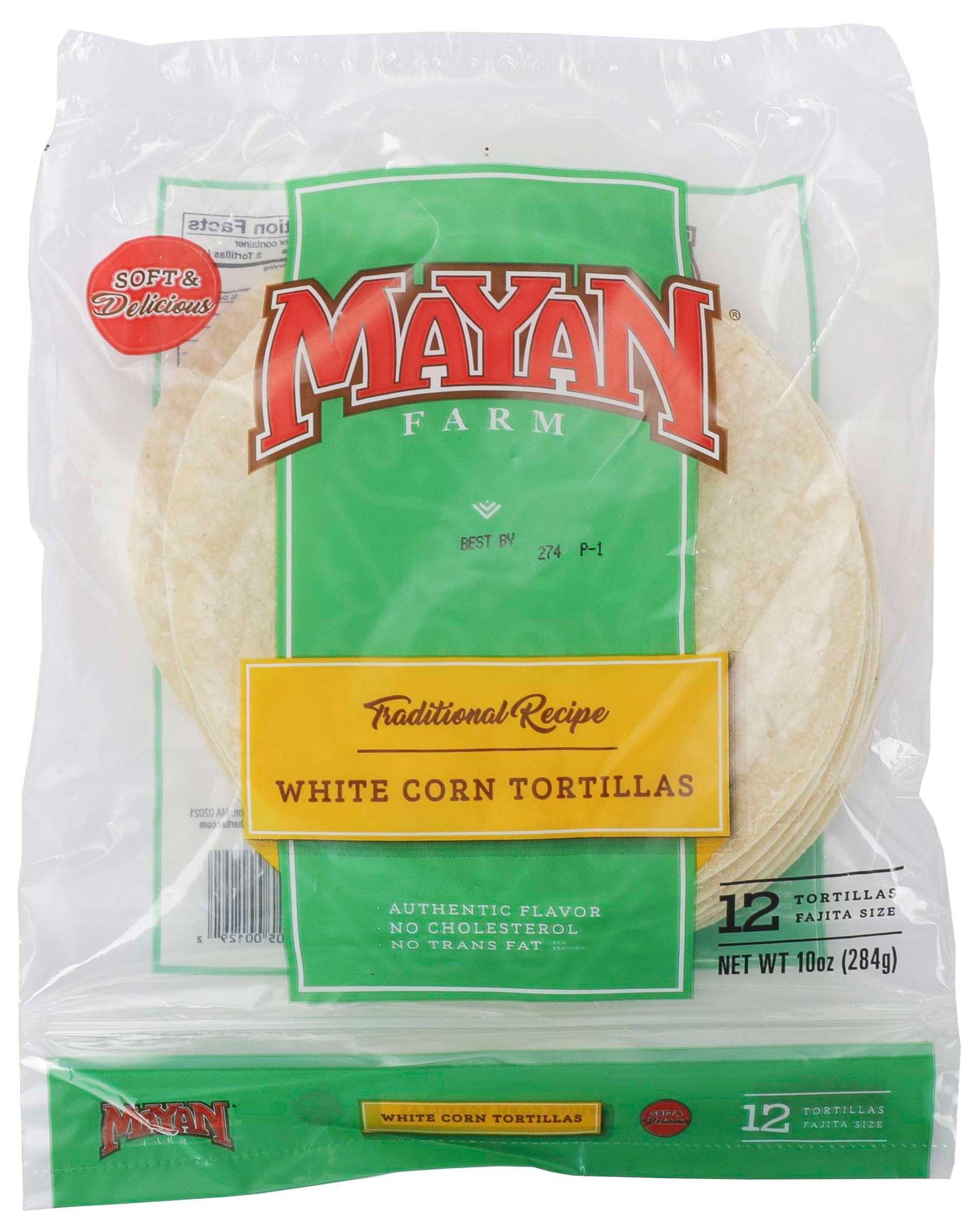 Mayan Farm 6 inch White Corn Tortilla, 10 Ounce -- 12 per case