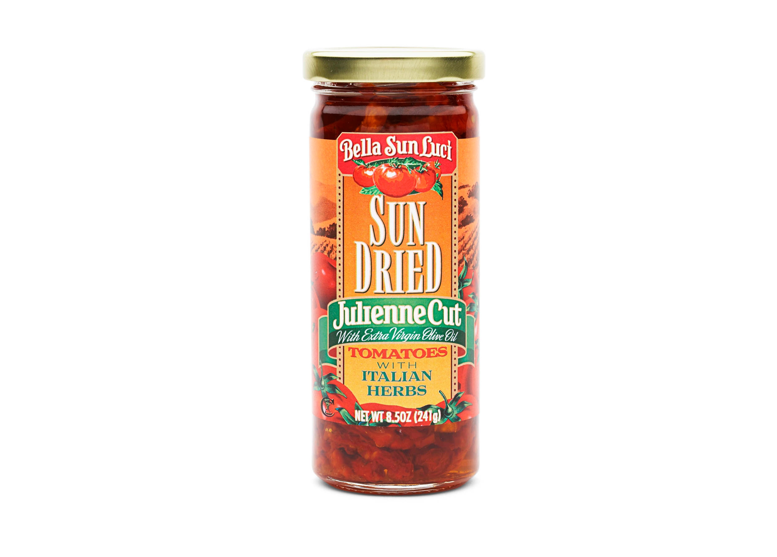 Bella Sun Luci 8.5 Ounce Sun Dried Tomatoes Julienne in Oil -- 12 per case.