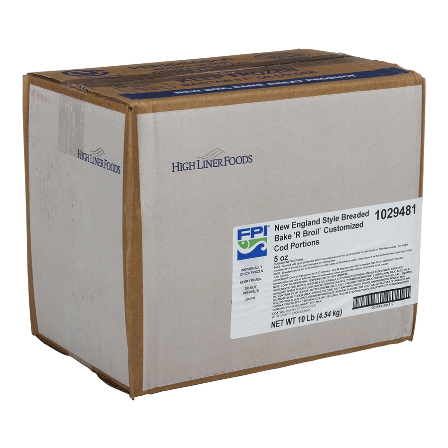 Fishery New England Scrod Cod Tail - 5 Ounce, 10 Pound.