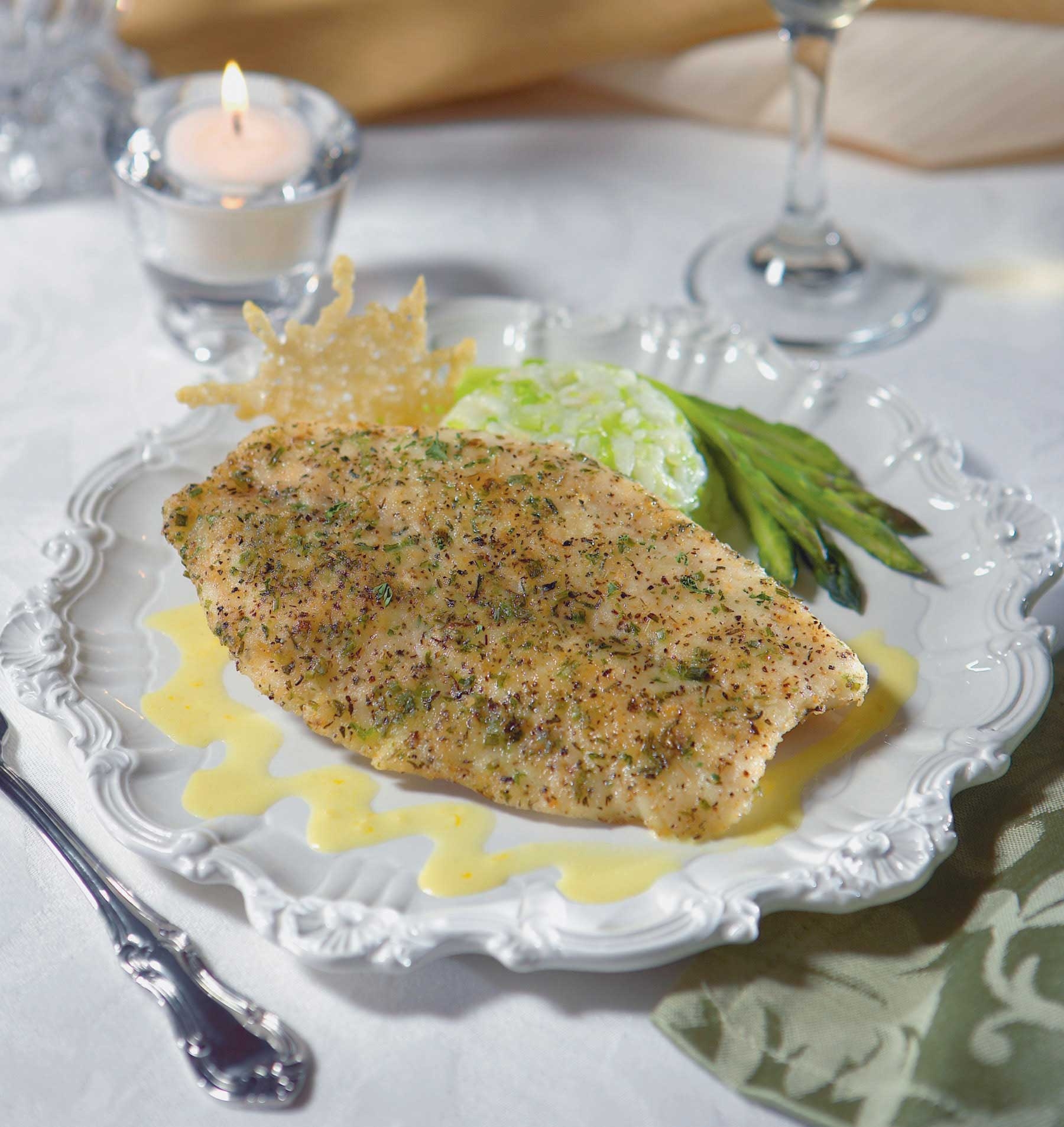 High Liner Foods Pan-Sear Roasted Garlic and Herb Tilapia Fillets, 10 Pound