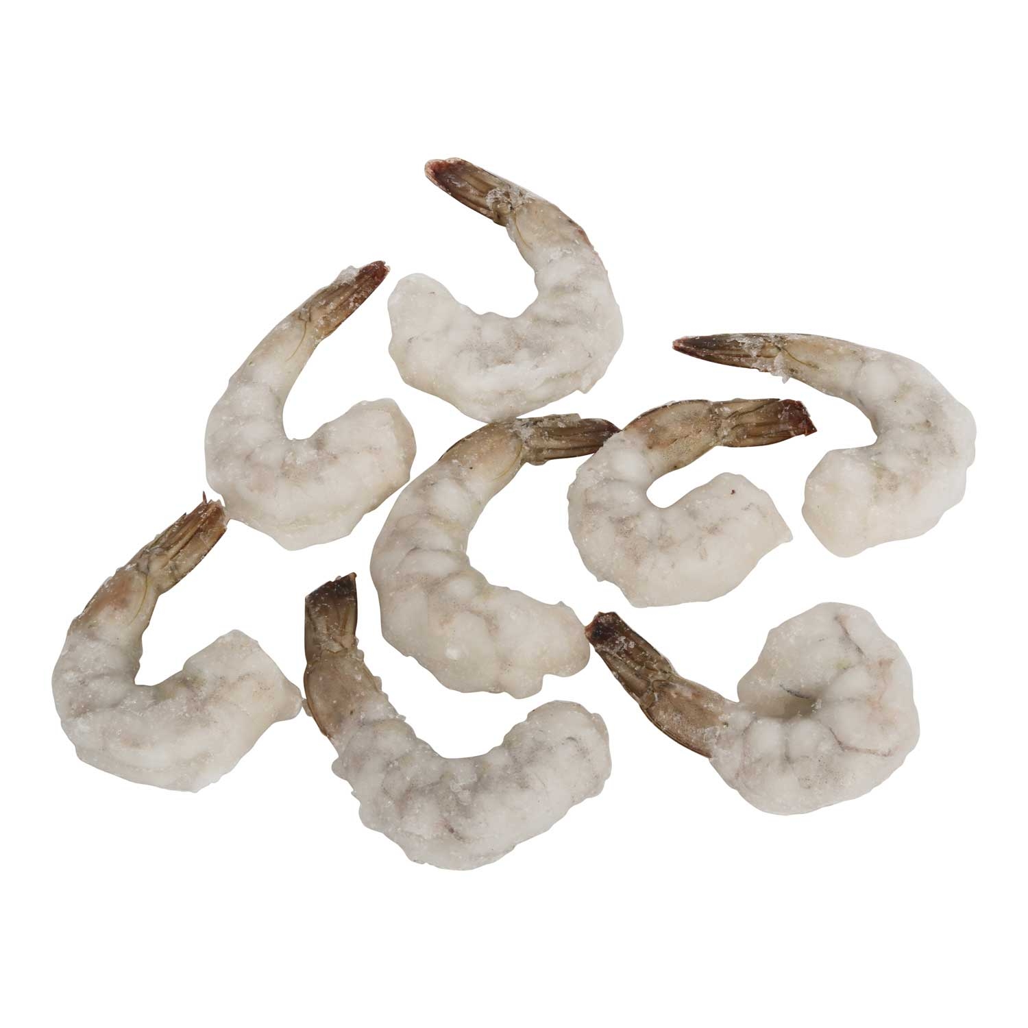 FPI IQF Peeled Raw Deveined Tail On White Shrimp, 2 Pound -- 5 per case.