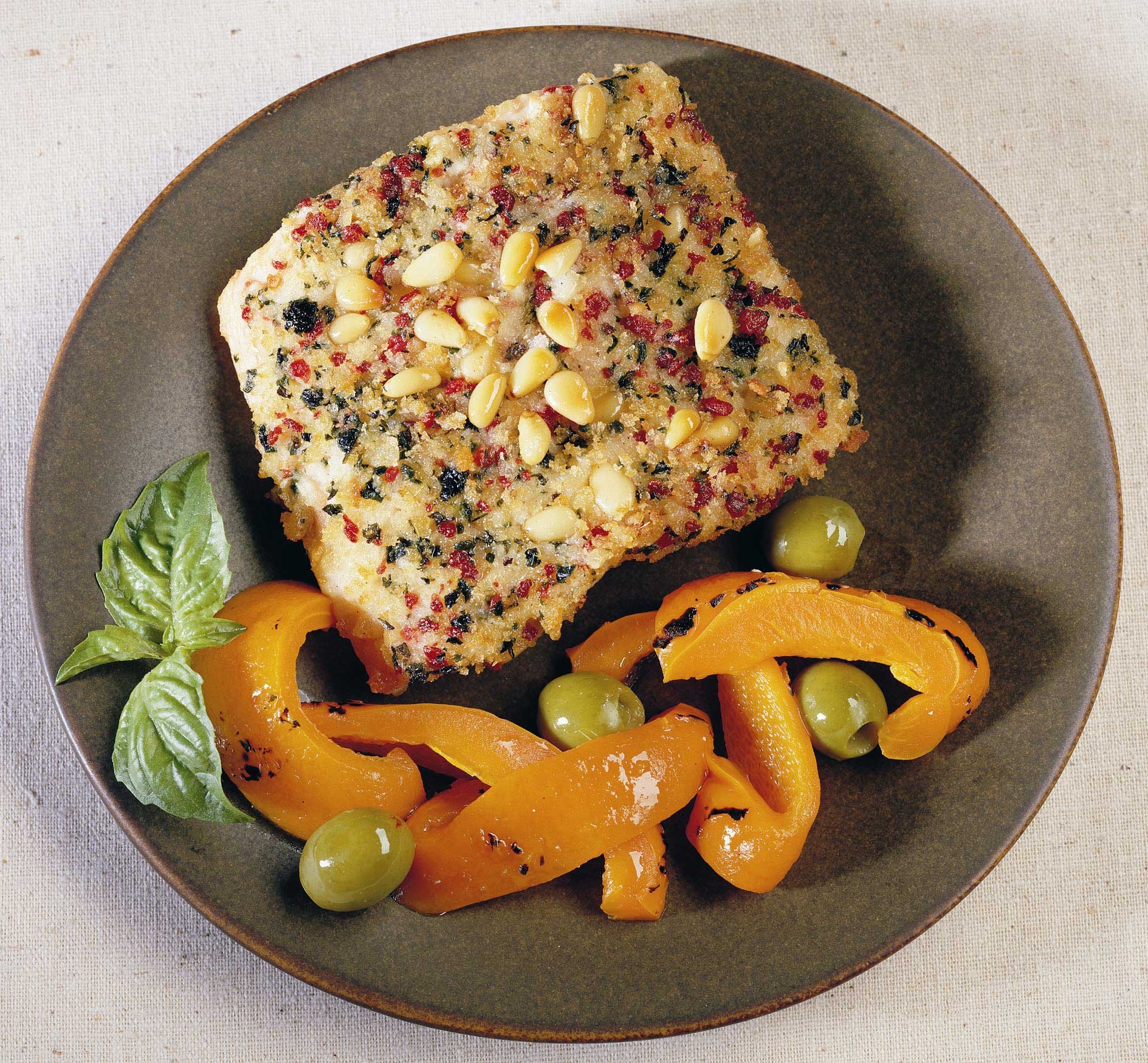 Fishery Mediterranean Salmon with Dried Tomato and Pine Nuts, 10 Pound.
