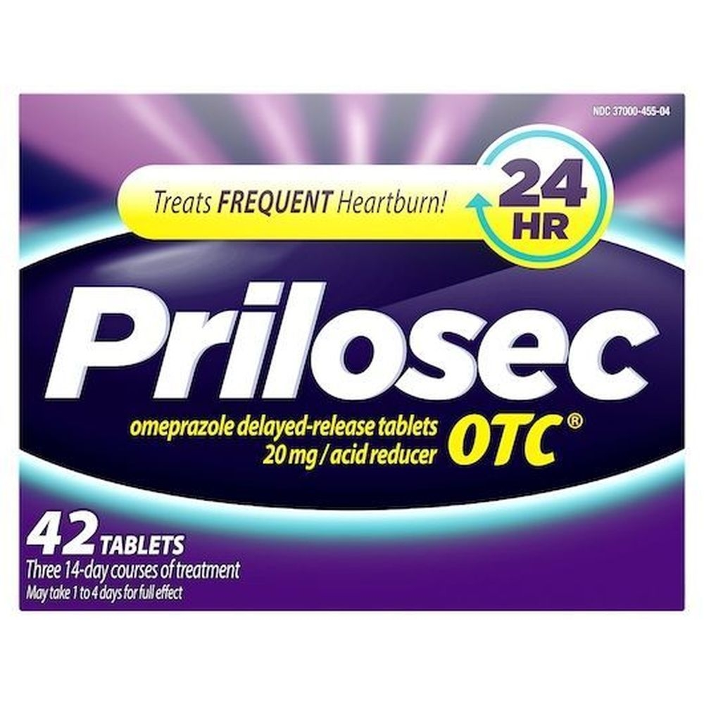 Prilosec Otc Acid Reducer, 42 count -- 24 per case