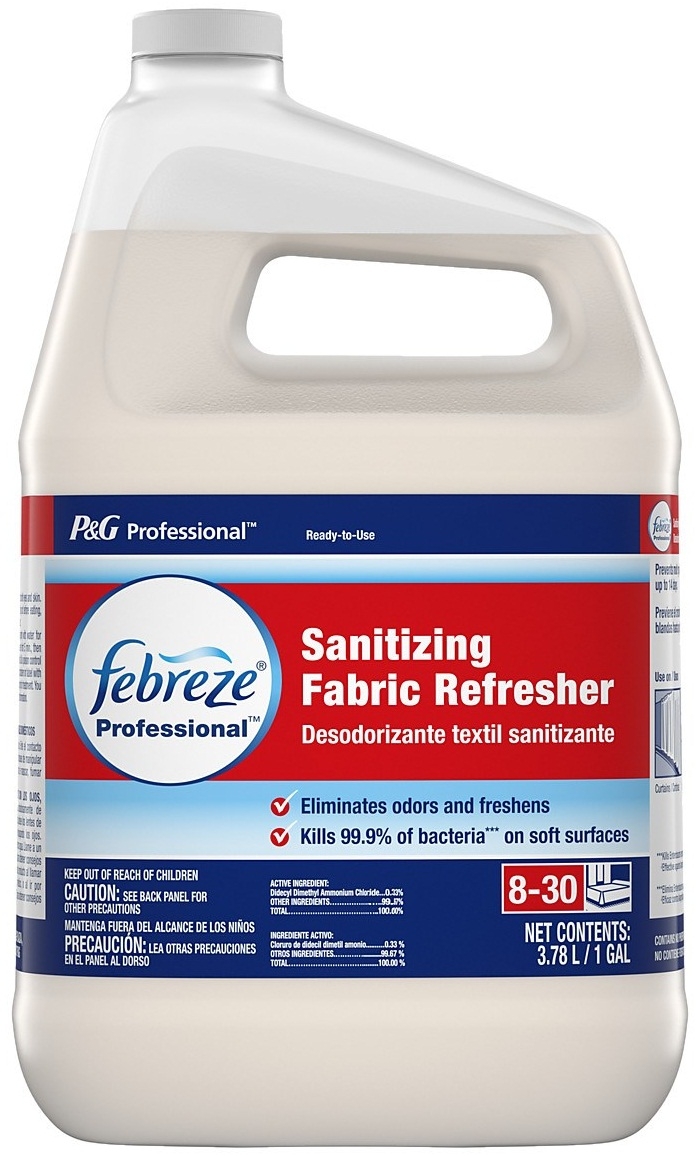 Febreze 8-30 Professional Sanitizing Fabric Refresher, 1 Gallon Container -- 3 per case