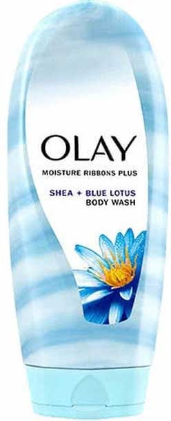 Olay Moisture Ribbons Plus Shea Butter Plus Blue Lotus Body Wash, 18 Ounce -- 4 per case
