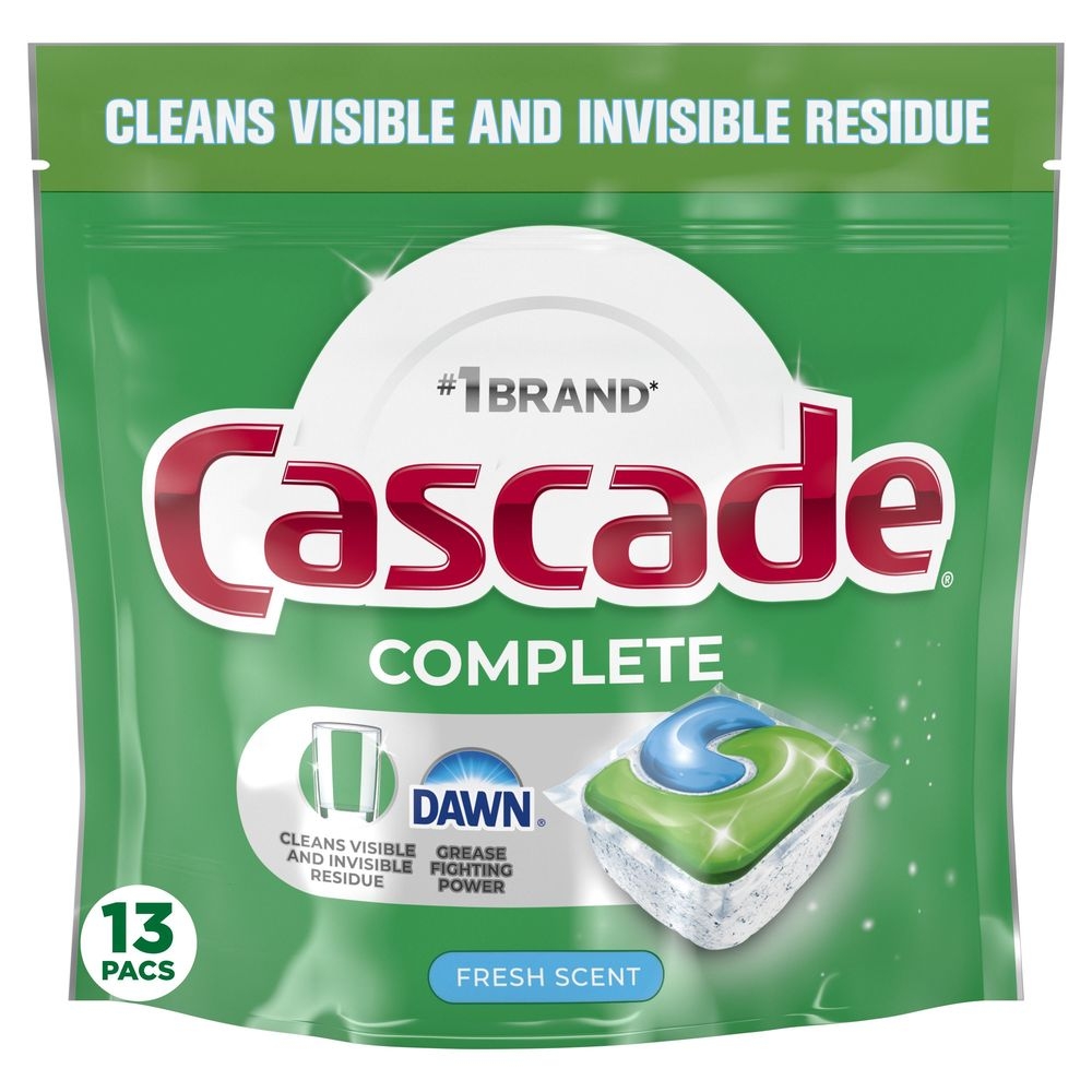 Cascade Complete Actionpacs Fresh Scent Dishwasher Pods, 6.8 Ounce - 6 per case