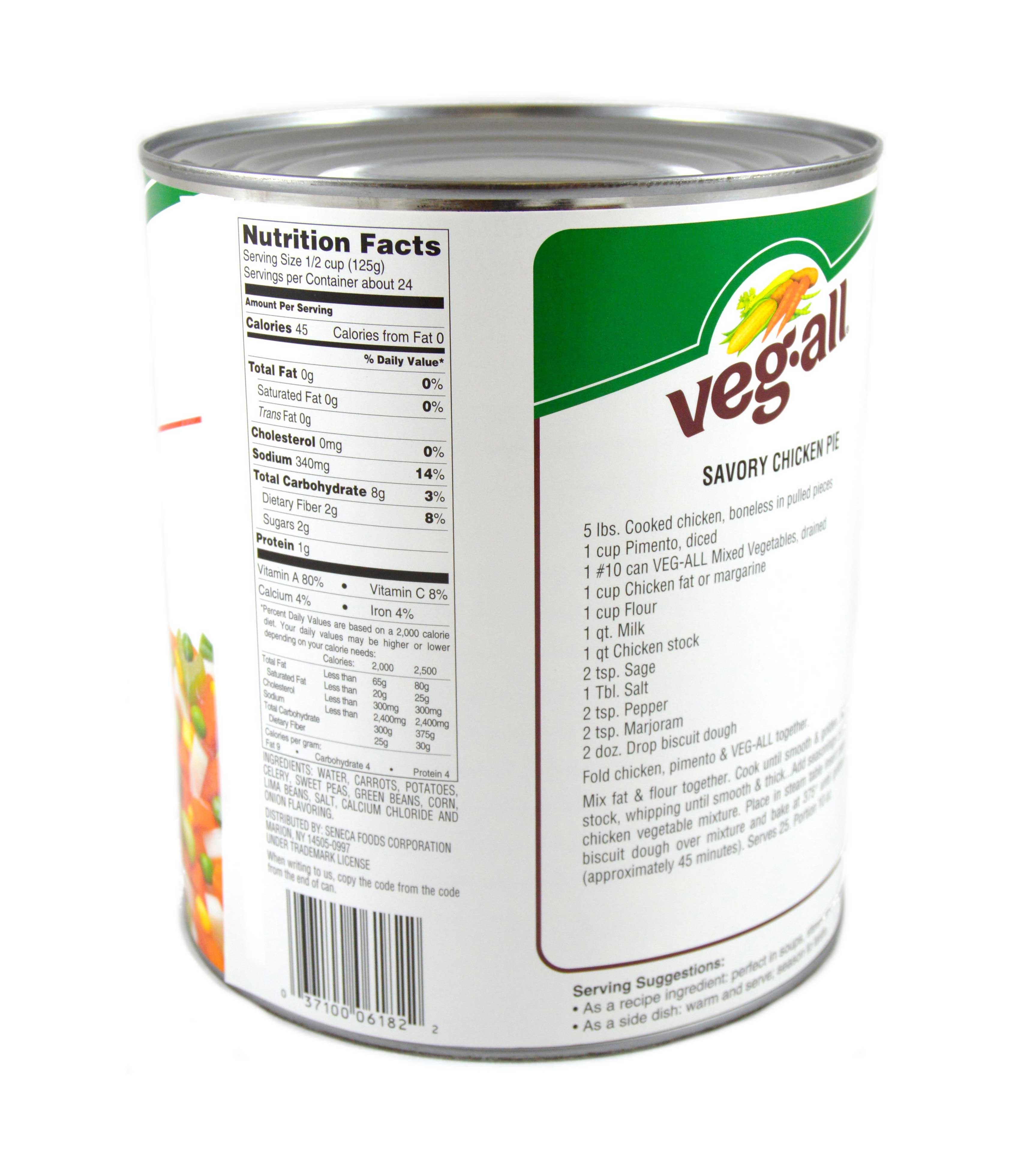 Veg-All Mixed Vegetables - no. 10 can, 6 cans per case