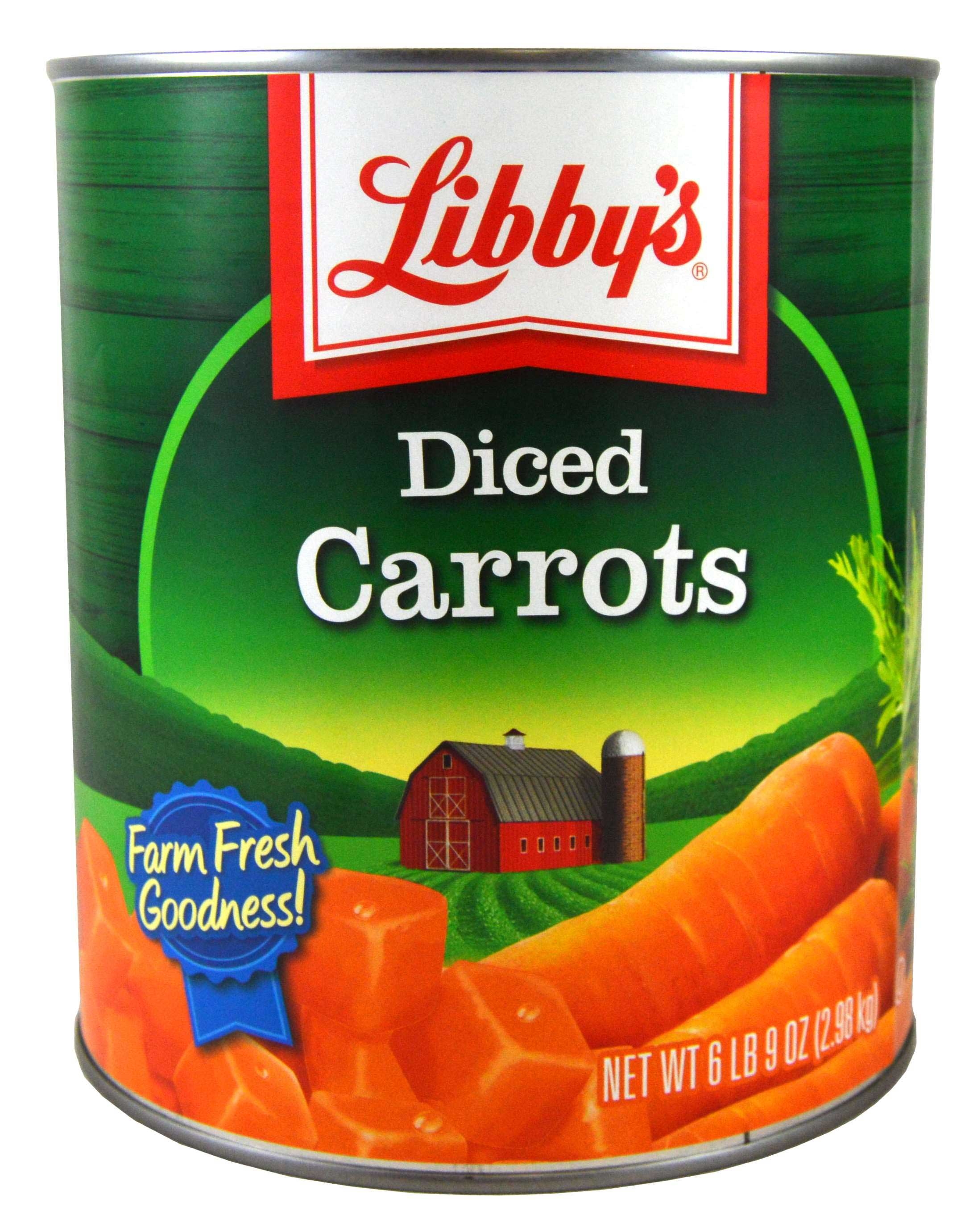 Libby Low Sodium Diced Carrot, 105 Ounce -- 6 per case