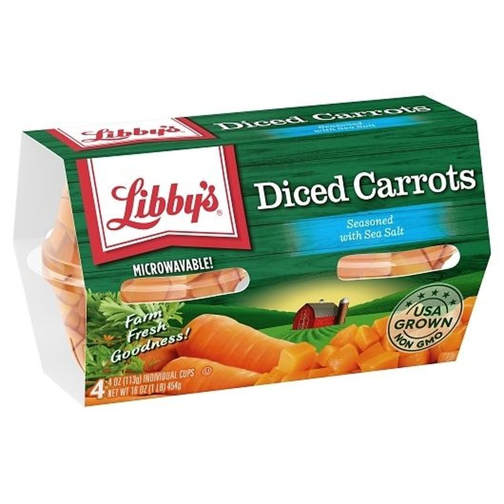 Libbys Diced Carrots, 4 Ounce -- 6 per case
