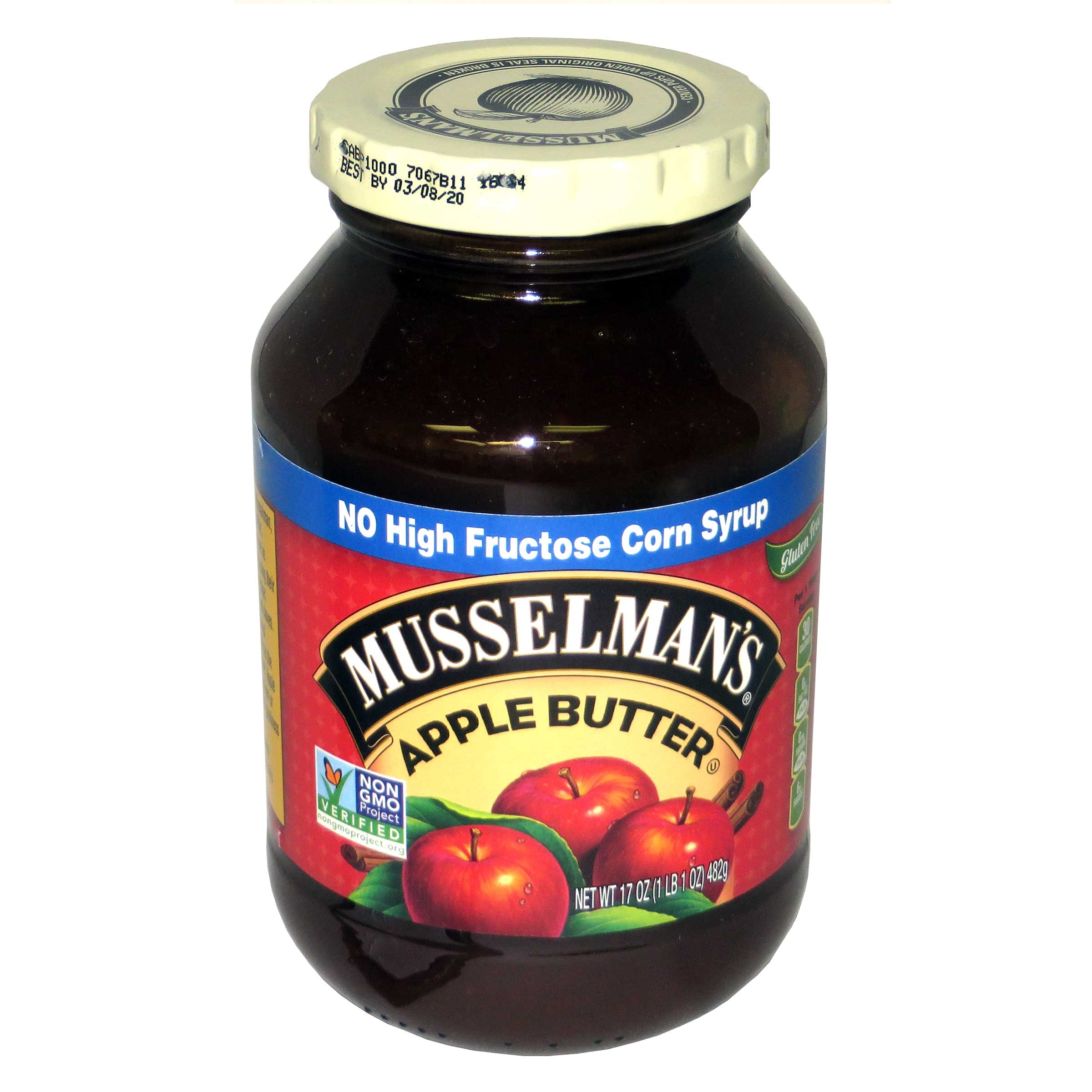Knouse Foods Musselmans Apple Butter, 17 Ounce -- 12 per case.