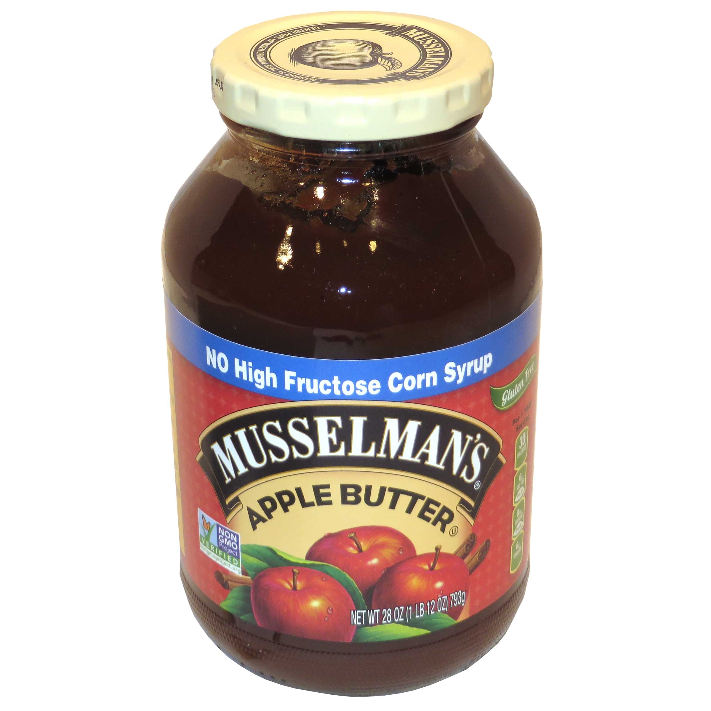 Knouse Foods Musselmans Apple Butter, 28 Ounce -- 12 per case.