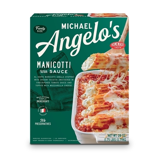 Michael Angelos Manicotti with Sauce, 28 Ounce -- 6 per case