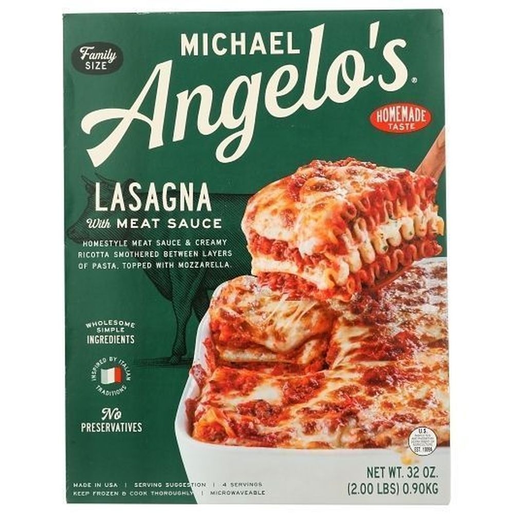 Michael Angelos Lasagna with Meat Sauce, 32 Ounce -- 6 per case