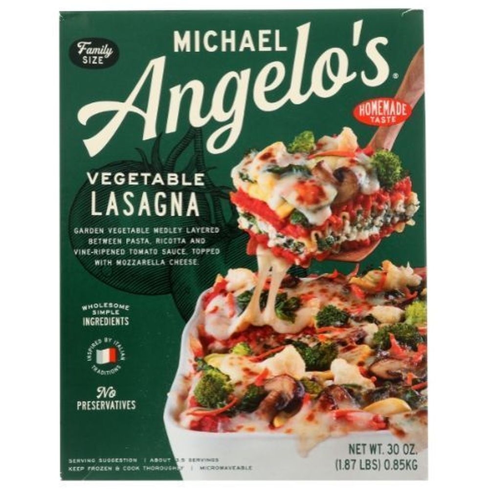 Michael Angelos Vegetable Lasagna, 30 Ounce -- 6 per case