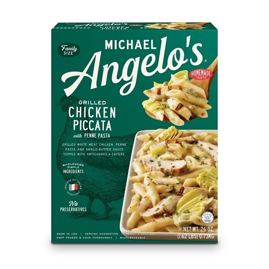 Michael Angelos Grilled Chicken Piccata with Penne Pasta, 26 Ounce -- 6 per case