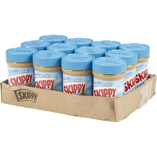 Skippy Reduced Fat Creamy Peanut Butter, 16.3 Ounce -- 12 per case