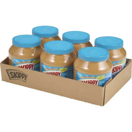 Skippy Creamy Peanut Butter, 64 Ounce -- 6 per case