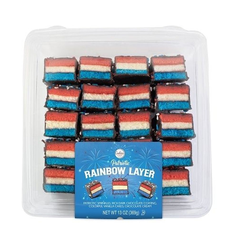 Cookies United Patriotic Rainbow Layer Cakes, 13 Ounce -- 12 per case