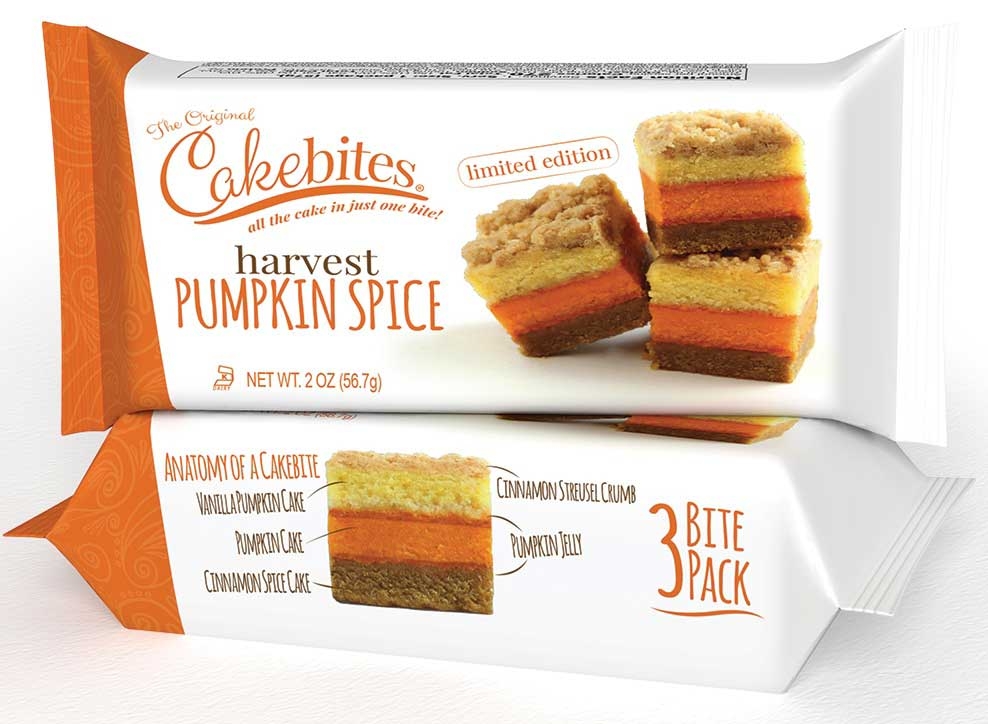 The Original Cakebites - Harvest Pumpkin Spice, 2 Ounce -- 96 per case