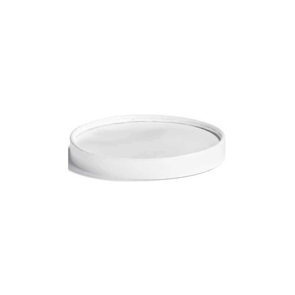 Huhtamaki White Paper Non Vented Lid for 64 Ounce Container  -- 250 per case