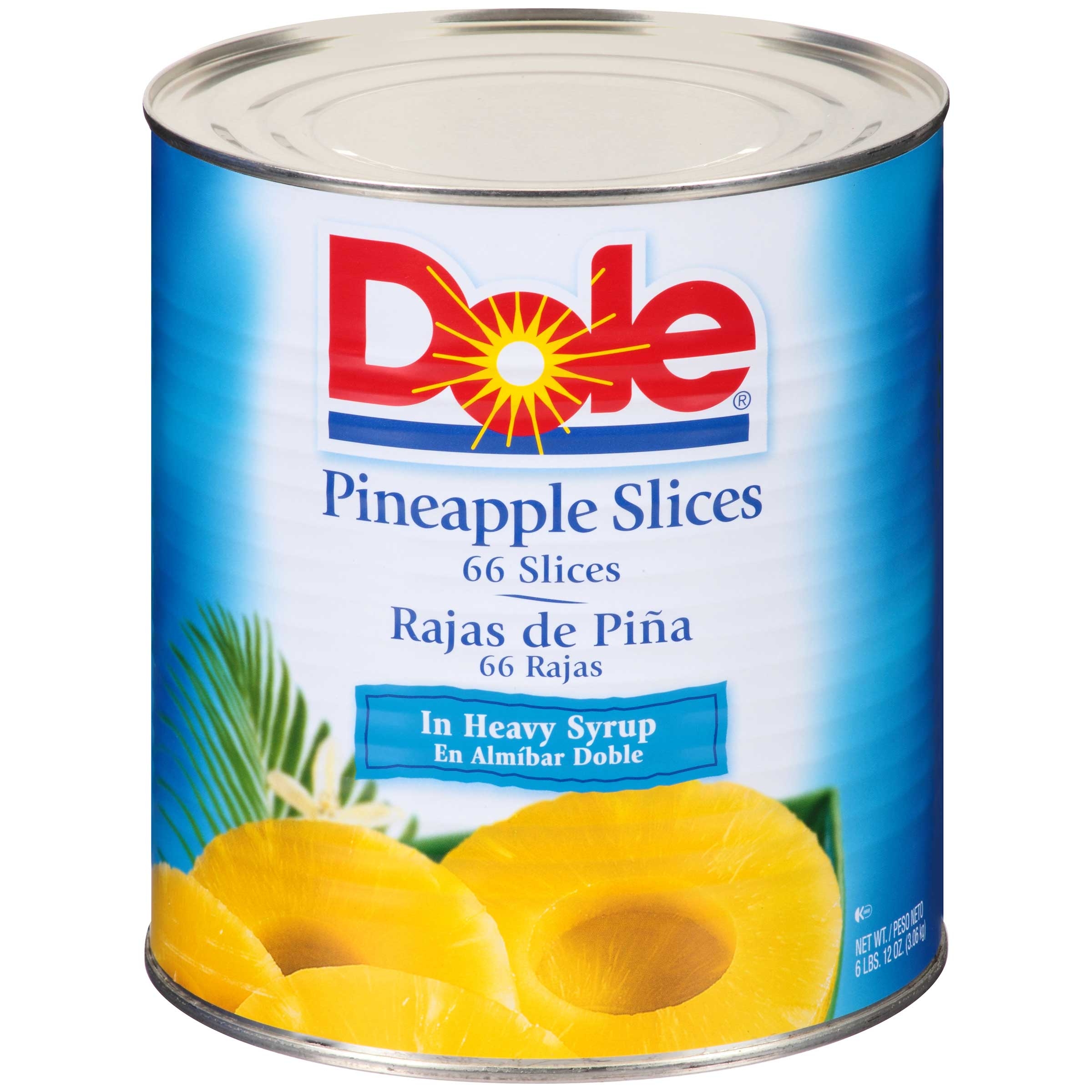 Dole Pineapple Slices in Heavy Syrup, 108 Ounce -- 6 per case.