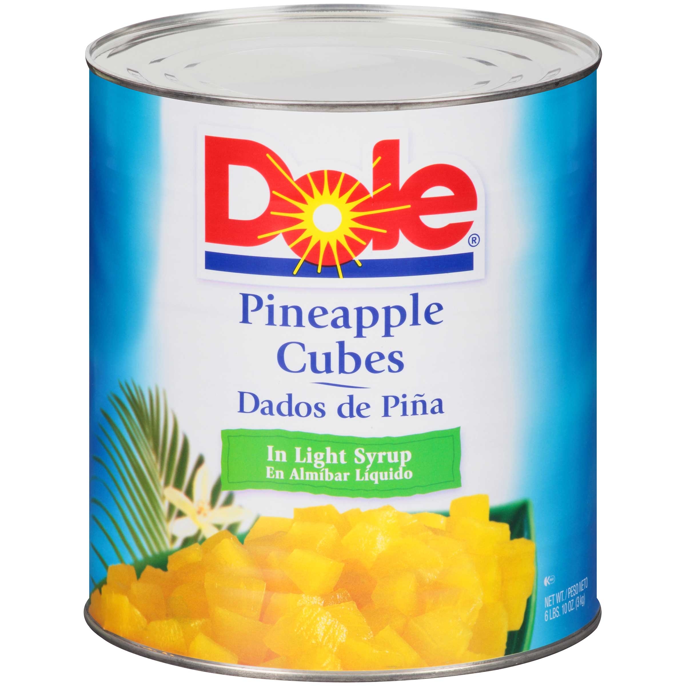 Dole Pineapple Cubes In Light Syrup, 106 Ounce -- 6 per case.