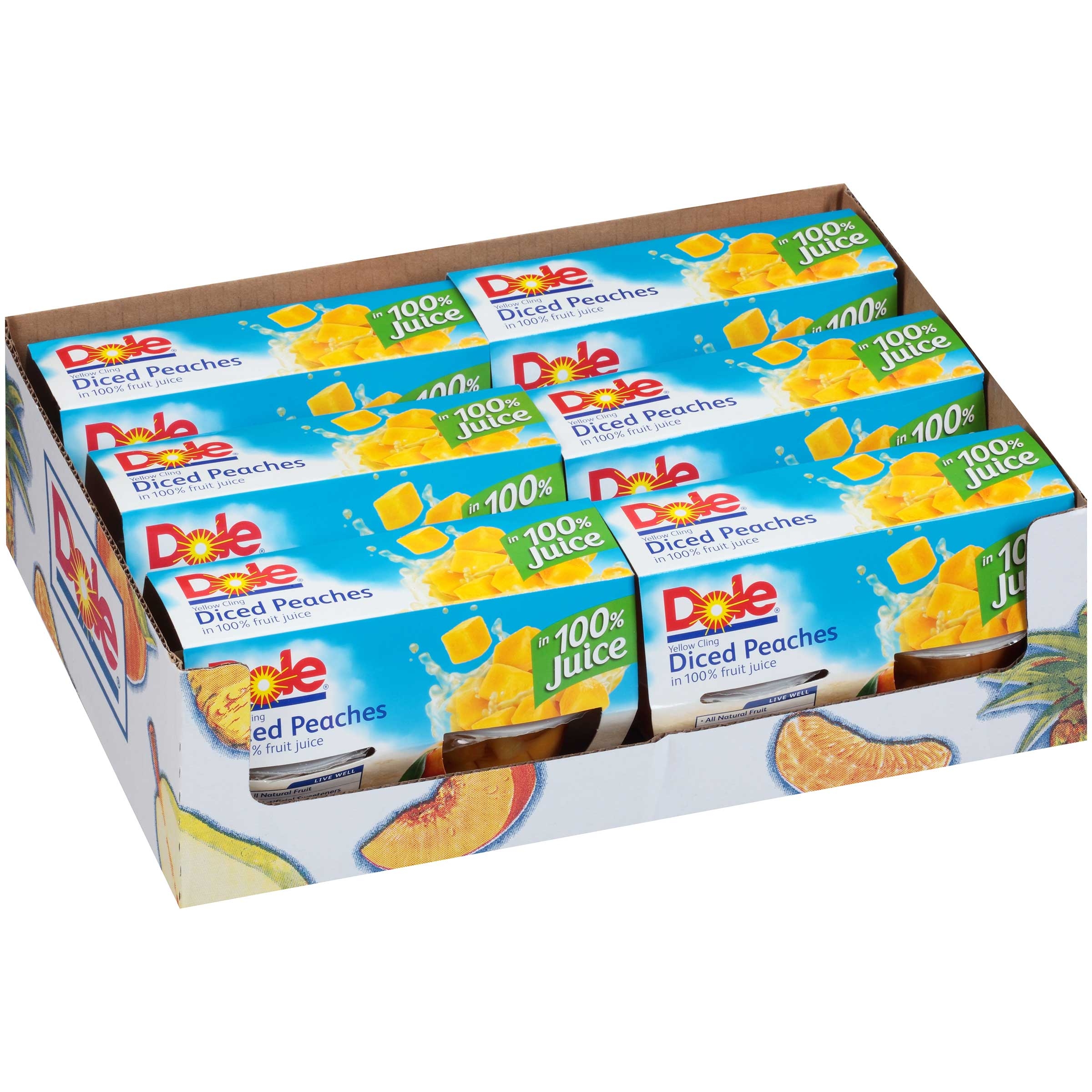 Dole Diced Peach in Light Syrup, 16 Ounce -- 6 per case.