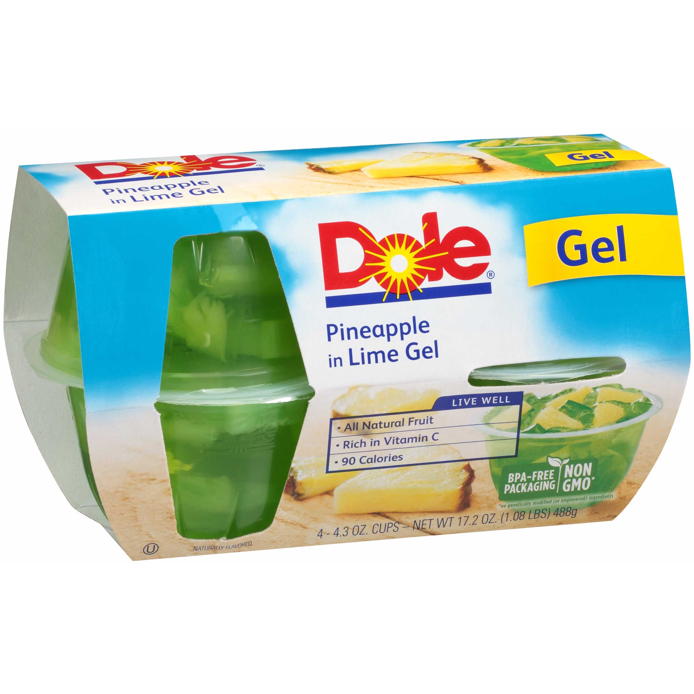 Dole Pineapple in Lime Gel, 17.2 Ounce -- 6 per case.