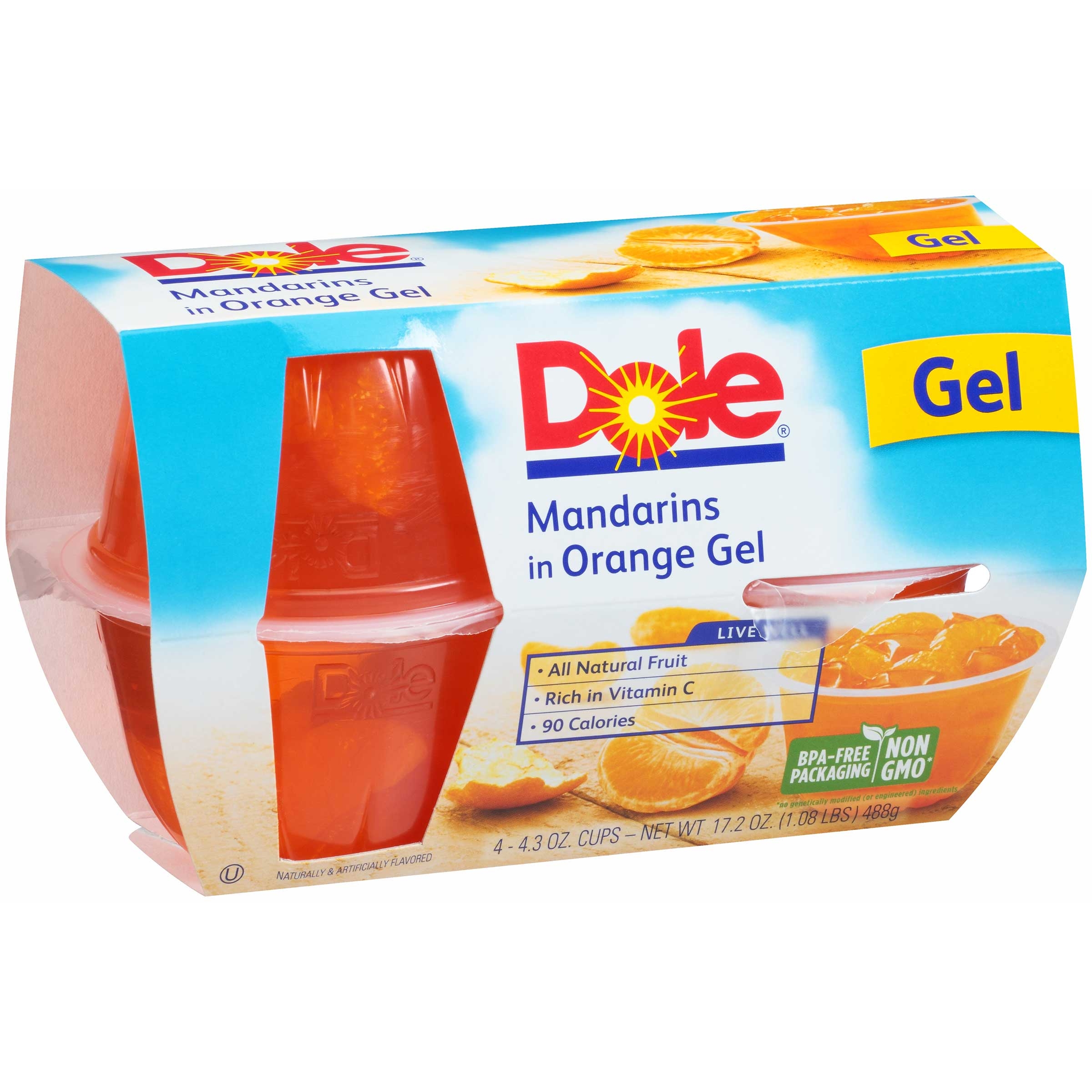 Dole Mandarins in Orange Gel, 4.3 Ounce -- 24 per case.