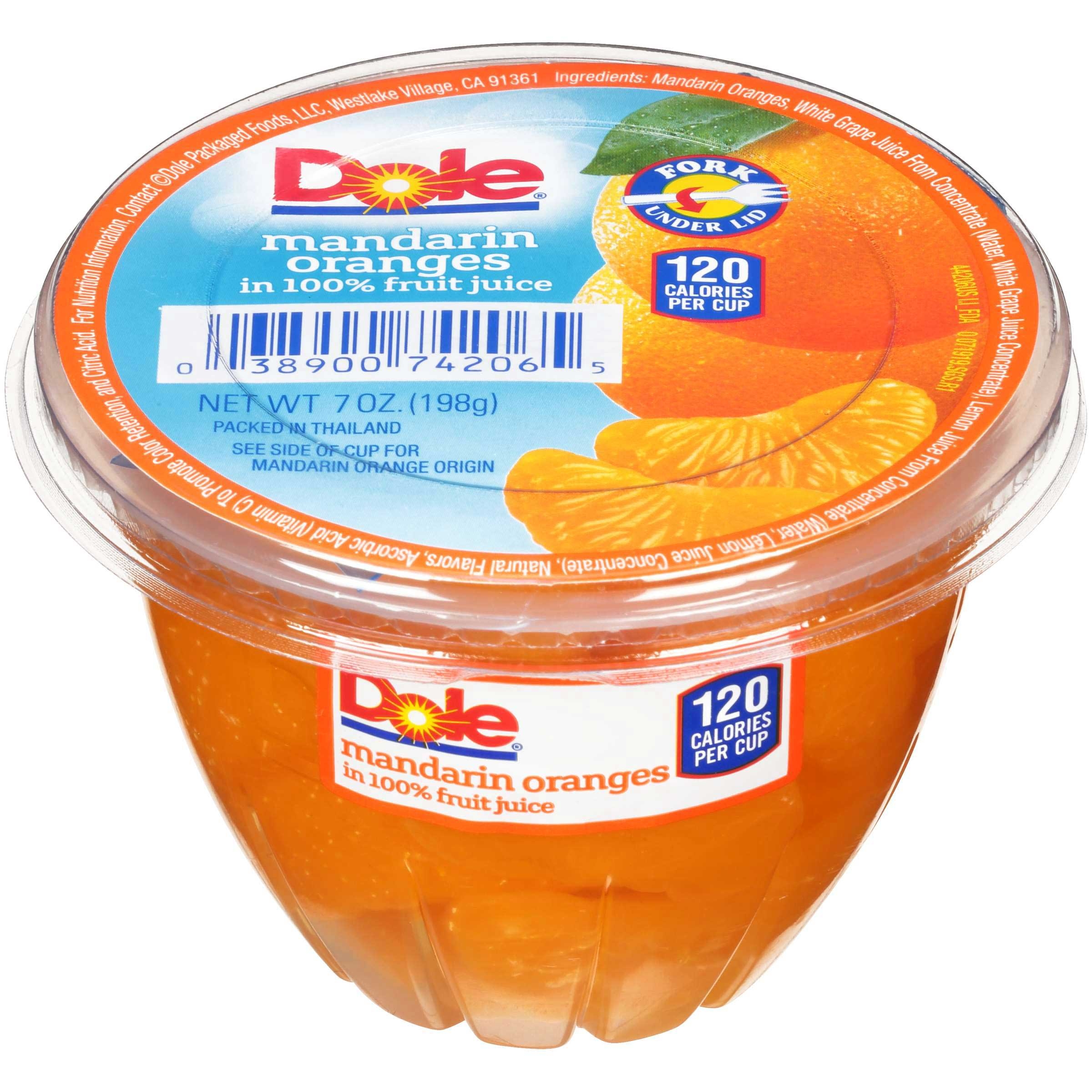 Dole Mandarin Oranges In Light Syrup, 7 Ounce -- 12 Case