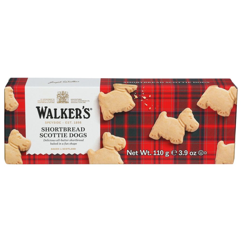 Walkers Shortbread Scottie Dogs, 3.9 Ounce -- 12 per case