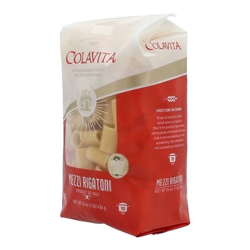 Colavita Mezzi Rigatoni Pasta, 1 Pound -- 20 per case