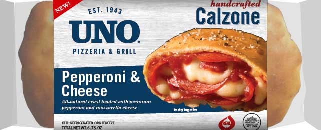 Uno Foods Individual Pepperoni and Cheese Calzone, 6 Ounce -- 8 per case