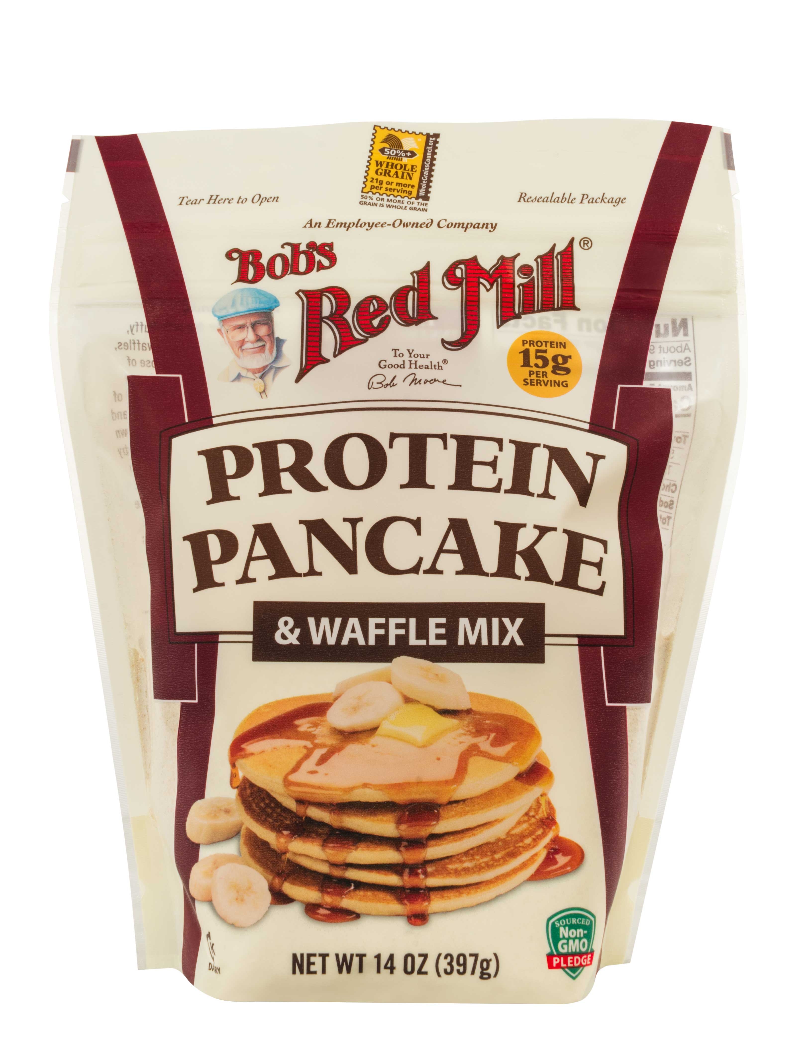 Bobs Red Mill Protein Pancake and Waffle Mix, 14 Ounce -- 4 per case.