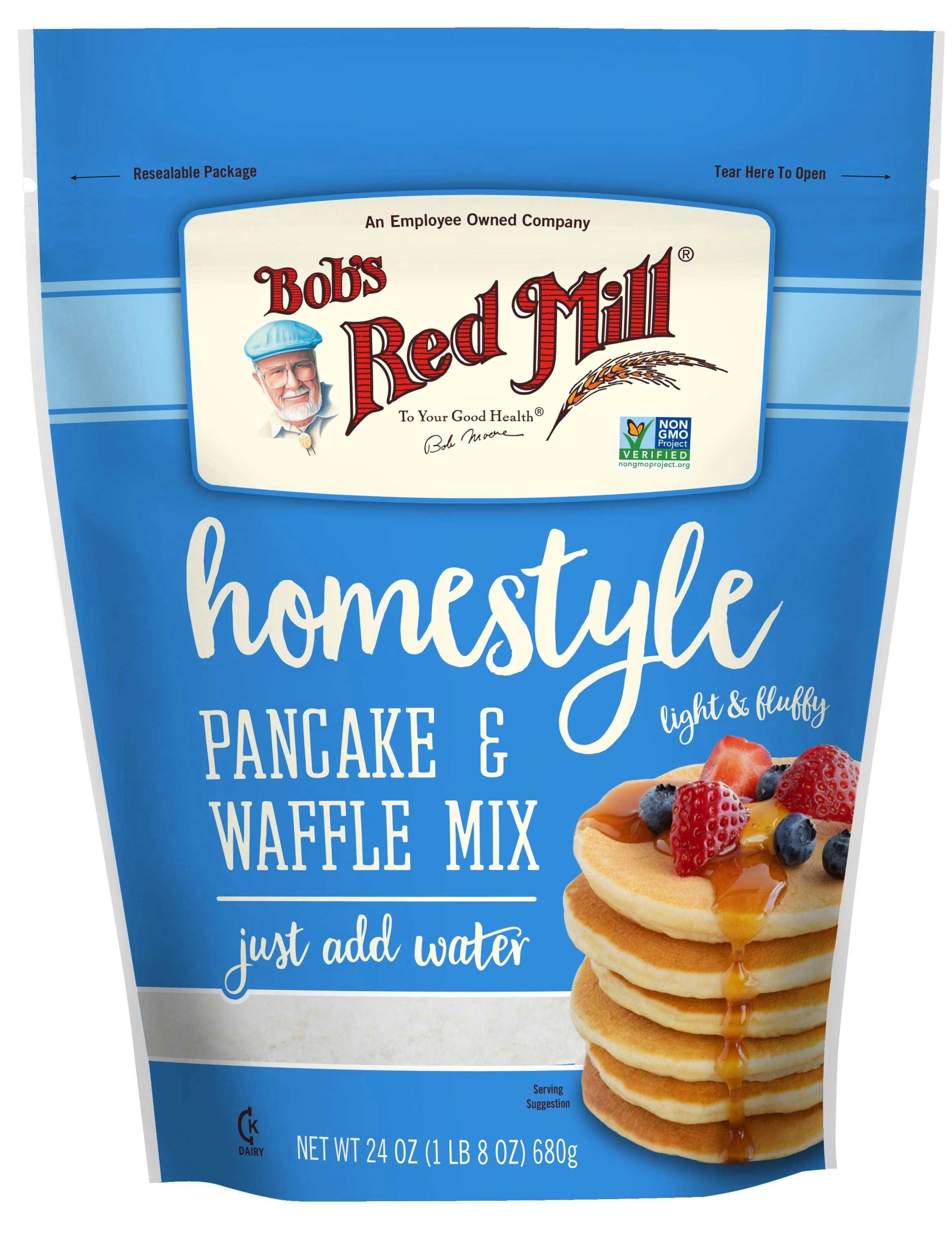 Bobs Red Mill Homestyle Pancake and Waffle Mix, 24 Ounce -- 4 per case