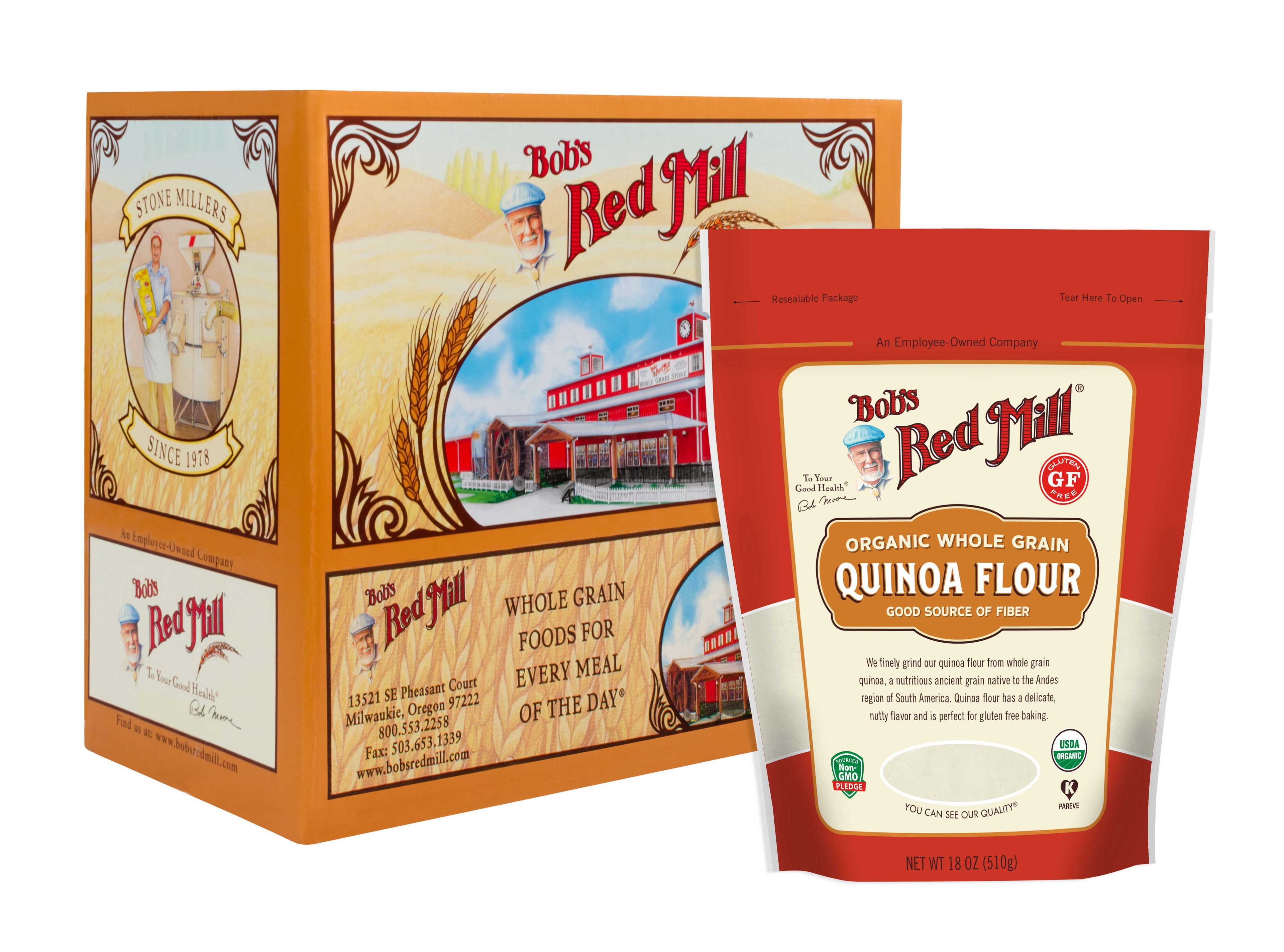 Bob's Red Mill Organic Quinoa Flour, 18 Ounce -- 4 Per Case